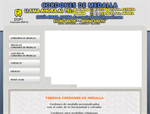 Tablet Screenshot of cordonesdemedalla.com